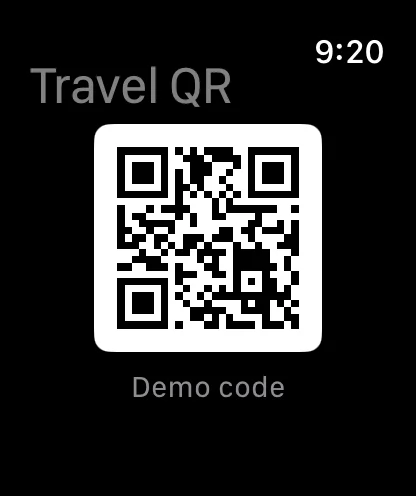 Demo QR on Apple Watch
